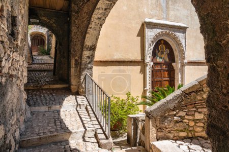 Téléchargez les photos : Une belle vue dans le village pittoresque de Prossedi, dans la province de Latina, Latium, Italie. - en image libre de droit