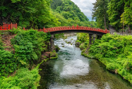 Photo for The scenic Shinkyo Bridge in Nikko. Tochigi Prefecture, Japan. - Royalty Free Image