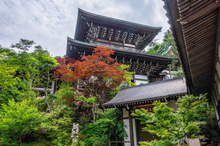 Photo for Scenic sight in the marvelous Daisho-in Temple in Miyajima (Itsukushima), Hiroshima, Japan. - Royalty Free Image