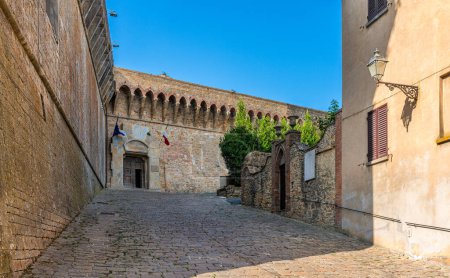 Téléchargez les photos : Vue panoramique dans la merveilleuse ville de Volterra, dans la province de Pise, Toscane, Italie. - en image libre de droit