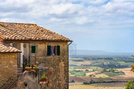 Photo for The picturesque village of Casale Marittimo, in the Province of Pisa, Tuscany, Italy - Royalty Free Image