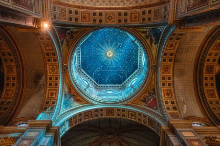 Photo for Interior view in the beautiful Church of San Gioacchino in Prati, in Rome, Italy. April-07-2024 - Royalty Free Image