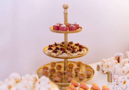 Photo for Catering service cakes and pastryes - Royalty Free Image