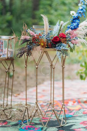 Photo for Flower details for wedding decoration. wedding decor. Details - Royalty Free Image