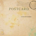 Backside of postcard with dirty stain