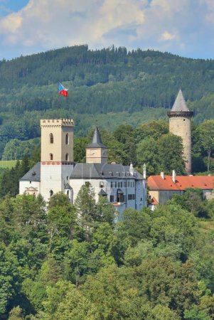 Old Rozmberk castle in Czech republic