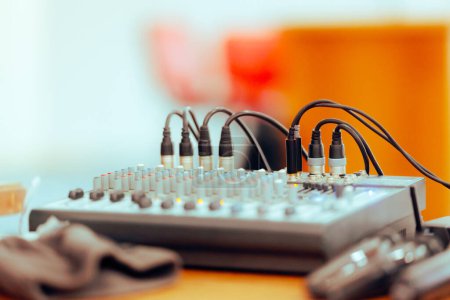 Photo for Sound Mixer Control Machine for professional Audio - Royalty Free Image