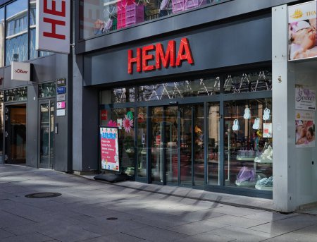 Photo for Frankfurt, Germany - April 11, 2024: Hema store in the city center Frankfurt Zeil, Germany - Royalty Free Image