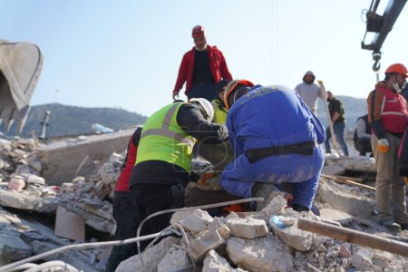 Foto de Antakya, Hatay, Turkey - February 11th, 2023: Turkey Earthquake, Kahramanmaras, Gaziantep, Adana, Hatay, Adiyaman February 2023, Earthquake Scenes - Imagen libre de derechos
