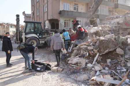 Photo for Antakya, Hatay, Turkey - February 14th, 2023: Turkey Earthquake, Kahramanmaras, Gaziantep, Adana, Hatay, Adiyaman February 2023, Earthquake Scenes - Royalty Free Image
