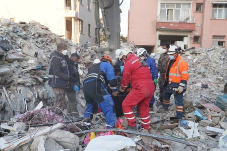 Photo for Antakya, Hatay, Turkey - February 14th, 2023: Turkey Earthquake, Kahramanmaras, Gaziantep, Adana, Hatay, Adiyaman February 2023, Earthquake Scenes - Royalty Free Image