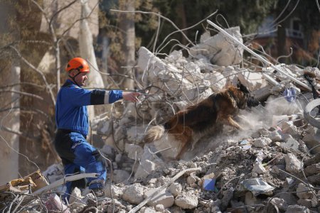 Photo for Antakya, Hatay, Turkey - February 15th, 2023: Turkey Earthquake, Kahramanmaras, Gaziantep, Adana, Hatay, Adiyaman February 2023, Earthquake Scenes - Royalty Free Image