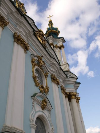 Photo for Fragments of the facade of St. Andrew's Orthodox Church in Kyiv - Royalty Free Image