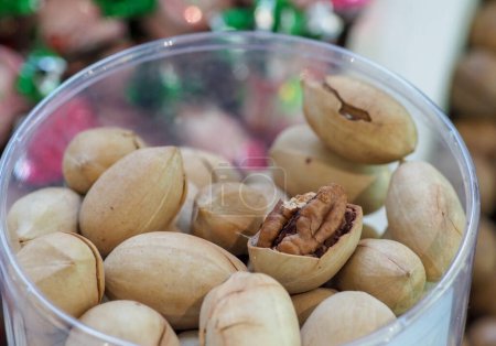 Pecan Nut Revealed Among Whole Nuts