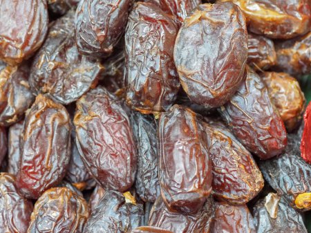Delicious Dates: A Detailed Shot of the Exotic Sweet Fruit