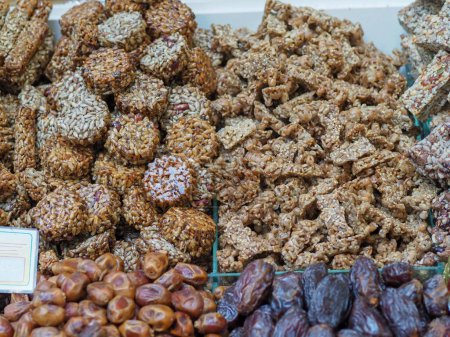 Market Delicacies: Sunflower Seed and Honey Brittle, Dates in Eastern Variety
