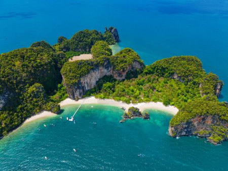 Photo for Aerial view of Koh Hong in Krabi province, Thailand - Royalty Free Image