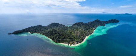 Photo for Aerial view of Koh Kradan island in Trang, Thailand, south east asia - Royalty Free Image