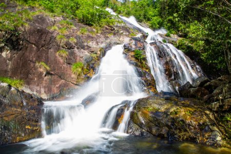 Waterfall Namtok Tone Nga Chang in Hat Yai, Songkhla, Thailand. High quality photo