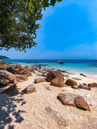 Photo for View of Sanom secret beach in koh Lipe, Satun, Thailand, south east asia - Royalty Free Image