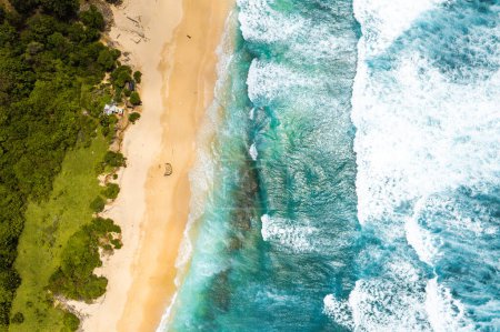Foto de Vista aérea de la playa de Nunggalan en Bali, Indonesia, sureste asiático - Imagen libre de derechos