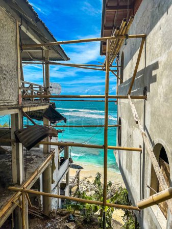Foto de Vista de la playa de Bingin en Bali, Indonesia, sureste asiático - Imagen libre de derechos