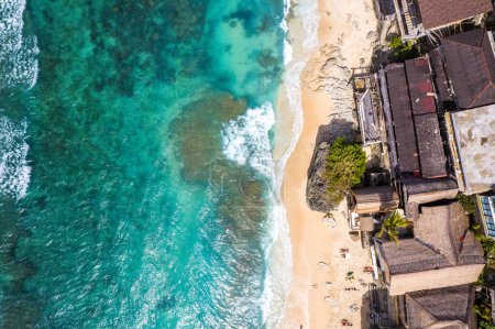 Foto de Vista aérea de la playa de Bingin en Bali, Indonesia, sureste asiático - Imagen libre de derechos