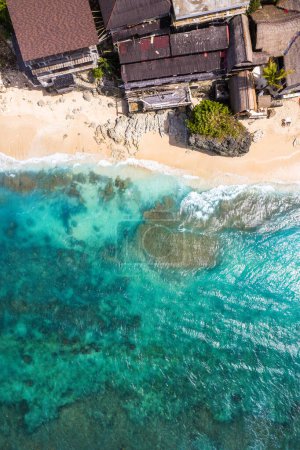 Téléchargez les photos : Vue aérienne de la plage de Bingin à Bali, Indonésie, Asie du Sud-Est - en image libre de droit