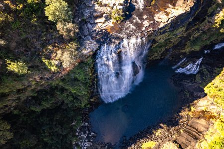 Photo for Aerial view of Lisbon Falls in Graskop, Mpumalanga, South Africa, Africa - Royalty Free Image
