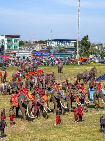 Foto de Surin Elephant roundup festival 17 noviembre 2023. Foto de alta calidad - Imagen libre de derechos