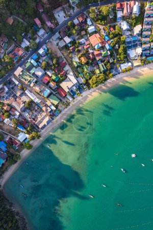 Photo for Aerial view of Ao Yon beach in Phuket, Thailand, south east asia - Royalty Free Image
