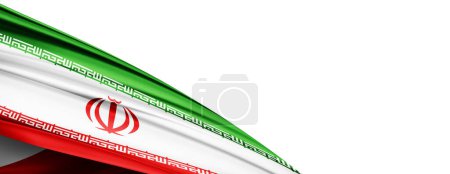 Photo for Iran flag of silk-3D illustration - Royalty Free Image