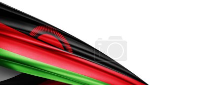 Photo for Malawi flag of silk-3D illustration - Royalty Free Image