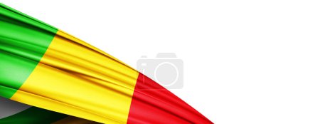 Foto de Mali flag of silk-3D illustration - Imagen libre de derechos