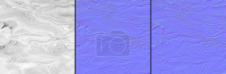 Photo for Mineral, marble with nacre, Normal map texture,for bump map texture 3d shaders and materials-3D illustration - Royalty Free Image