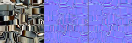 Téléchargez les photos : Mineral, marble with nacre, Normal map texture,for bump map texture 3d shaders and materials-3D illustration - en image libre de droit