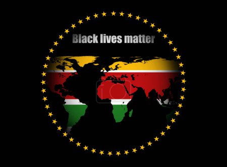 Téléchargez les photos : Drapeau de l'Union africaine avec carte du monde et drapeau sur fond vert - illustration 3D - en image libre de droit