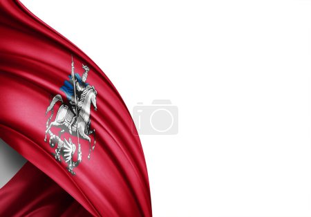 Photo for Flag of Moscow,Russia -3D illustration - Royalty Free Image