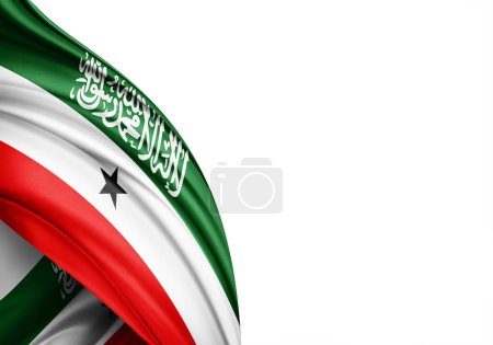 Téléchargez les photos : Somaliland flag of silk-3D illustration - en image libre de droit