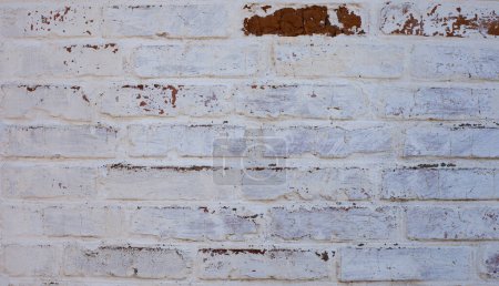 Téléchargez les photos : Le vieux mur d'adobe est peint en blanc - en image libre de droit
