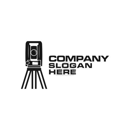 Photo for Land surveying logo icon and vector - Royalty Free Image