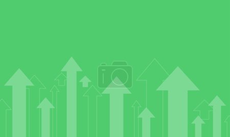 Illustration for The concept of price growth and profit. Background with up arrows. - Royalty Free Image