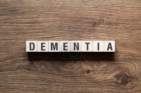 Photo for Dementia - word concept on building blocks, text, letters - Royalty Free Image
