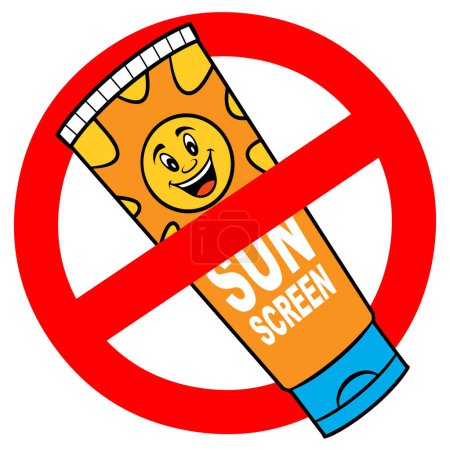 Sunscreen Ban - Sunscreen is forbidden on the beach.