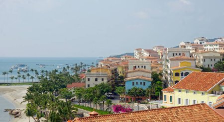 italian village in susset town on phu quoc island