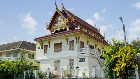 Foto de Casa en la orilla del río Chao Praya en Bangkok, Tailandia - Imagen libre de derechos