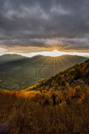 Photo for Molise is an Italian mountainous region with a stretch of coast overlooking the Adriatic Sea. It includes a part of the Abruzzo National Park in the Apennine mountain range, with a rich wildlife. - Royalty Free Image