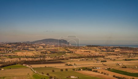 Photo for The Marche, a region of eastern Italy, rises between the Apennine mountains and the Adriatic Sea. - Royalty Free Image