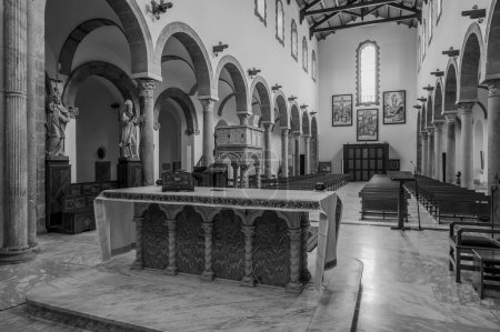 Photo for The cathedral of San Clemente is the main place of worship in the city of Teano, in Campania, and the seat of the diocese of Teano-Calvi - Royalty Free Image