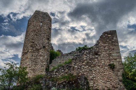 Le château d'Alfedena est les ruines d'un château datant du 10ème-11ème siècle dans la municipalité italienne du même nom dont une tour octogonale et des parties des murs restent